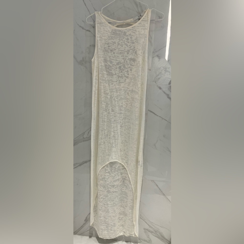 Cool See-Through Open Back Dress - Size Small
